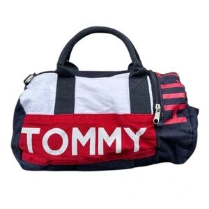 Tommy Hilfiger Mini Duffel Bag Red, White, and Blue